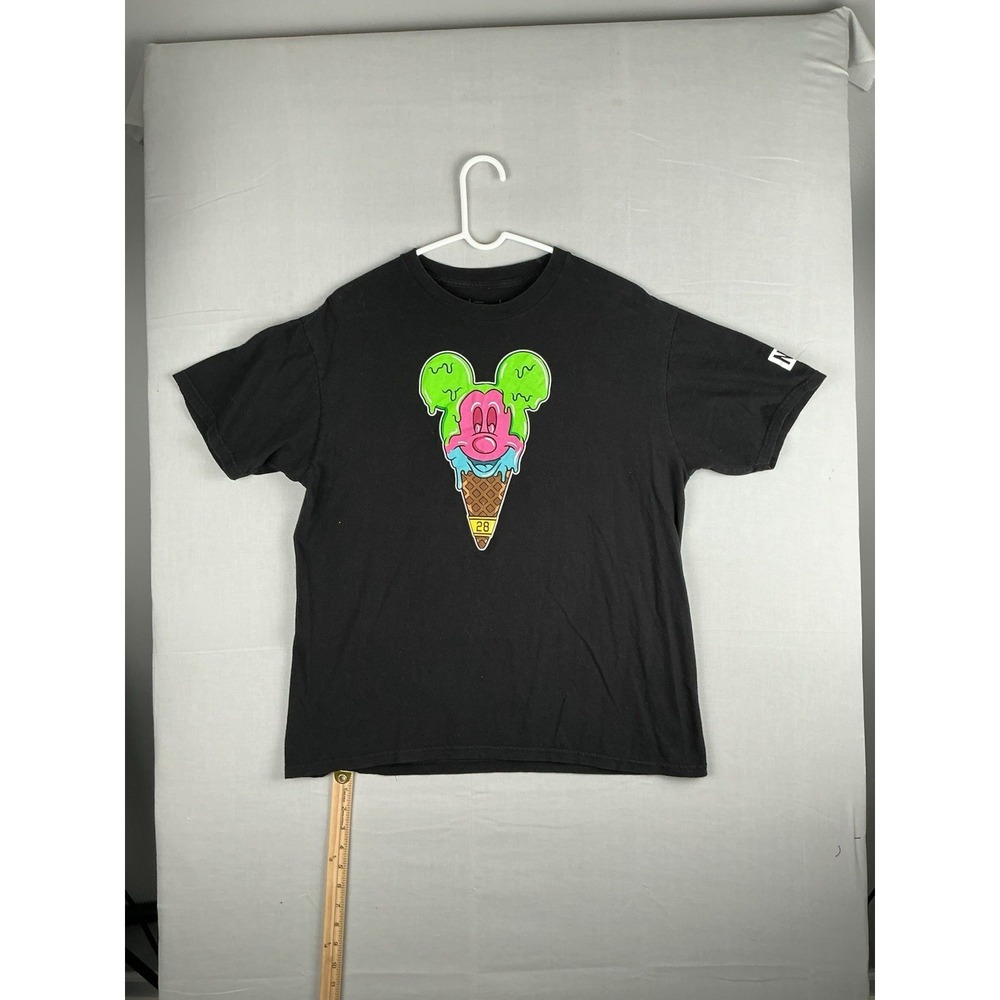 NEFF DISNEY Mickey Mouse Ice Cream SHORT SLEEVE MENS SHIRT SZ‎ Large VTG